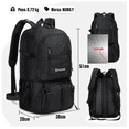 thumbnail image 2 of Mochila De Viaje  Bloosom De 40 L Para Acampar, Senderismo, Portátil Negro, 2 of 4