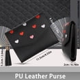 thumbnail image 2 of Qarigey Cartera de mano compacta para mujer, costura fina, sin hilo suelto, borla, buena sensación de mano Carteras Negro, 2 of 6