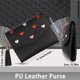 thumbnail image 5 of Minnieouse Cartera de mano compacta para mujer, costura fina, sin hilo suelto, borla, buena sensación de mano Carteras Negro, 5 of 6