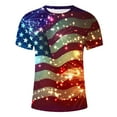 thumbnail image 5 of LYXSSBYX 4th of July Shirts for Men Big and Tall Summer Fashion Casual Men's Round Neck Printed T-Shirt Top, 5 of 5