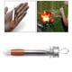 thumbnail image 5 of Tubo de soplador de incendios de acero inoxidable plegable de tamaño de bolsillo Equipo telescópico Soplador de fuelle de fuego Portátil para picnic S con tubo de almacenamiento Macarena Fuelles de fuego, 5 of 8