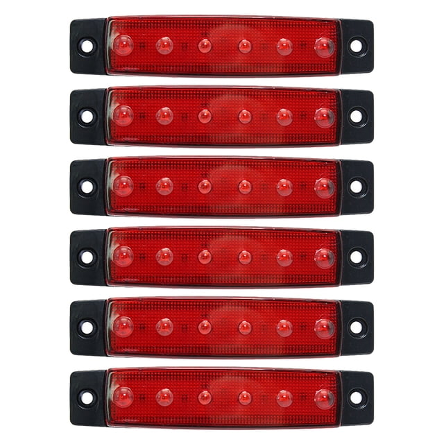 Miangastore 6Pcs Marine Boat Lights 6 LEDs Interior Lights Waterproof Boat Navigation Lights