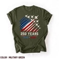 thumbnail image 2 of 250 Years 1776-2026 Shirt, Fighter Jet American Flag Tee, Patriotic 4th Of July T-Shirt, 2 of 7