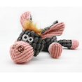 thumbnail image 2 of Plush Corduroy Durable Squeaky Knottie Dog Toy for Aggressive Chewers, 2 of 5