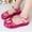 Pink, variant on Toddler Girls Jelly Sandals Closed Toe Water Beach Summer Shoes Soft Rubber Sole Mary Jane Dress Shoes Princess Flat White 35