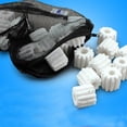 thumbnail image 2 of Nylon Mesh Filter Bag for Aquarium Garden Pond Filtration Black Drawstring Closure 15x20CM, 2 of 9