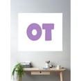 thumbnail image 2 of Ot Purple Poster Wall Art, Modern Wall Decor, 12x18 UNFRAMED, 2 of 3
