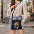 thumbnail image 5 of Kuiaobaty Ink Splash Print Crossbody bag for Women, Ethnic Style Otter Print Leather Messenger Purse with Adjustable Strap, Medium Size Roomy Hobo Handbag Crossbody for Travel, 5 of 7