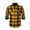 Yellow, variant on ZCFZJW Mens Flannel Shirt Fall Winter Thick Warm Long Sleeve Soft Smooth Plaid Shirts Casual Button Down with Pocket Regular Fit Work Tops Army Green M