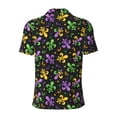 thumbnail image 4 of Rocae Mardi Gras Carnival4 for Men's Short Sleeve Polo Shirt, Quick Drying Performance Moisture Wicking Sports Men's Golf Shirt 4X-Large, 4 of 9