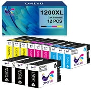 MAXIFY PGI-1200XL Black And Color Multi Pack Ink 1200XL Ink Cartridge Compatible to Canon iB4120 MB2120 MB2720 MB2120 MB5120 MB5420 B2020 MB2320 Printers, 12 Pack