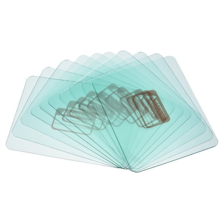 

Uxcell 4.5 x 3.5 Round Angle Welding Protection Lens Replacement Clear 10 Pack