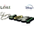 thumbnail image 4 of Marvel Studios Officially Licensed: Loki Logo Keychain, Stainless Steel Keyring - 0.78" x 2.26", 4 of 7