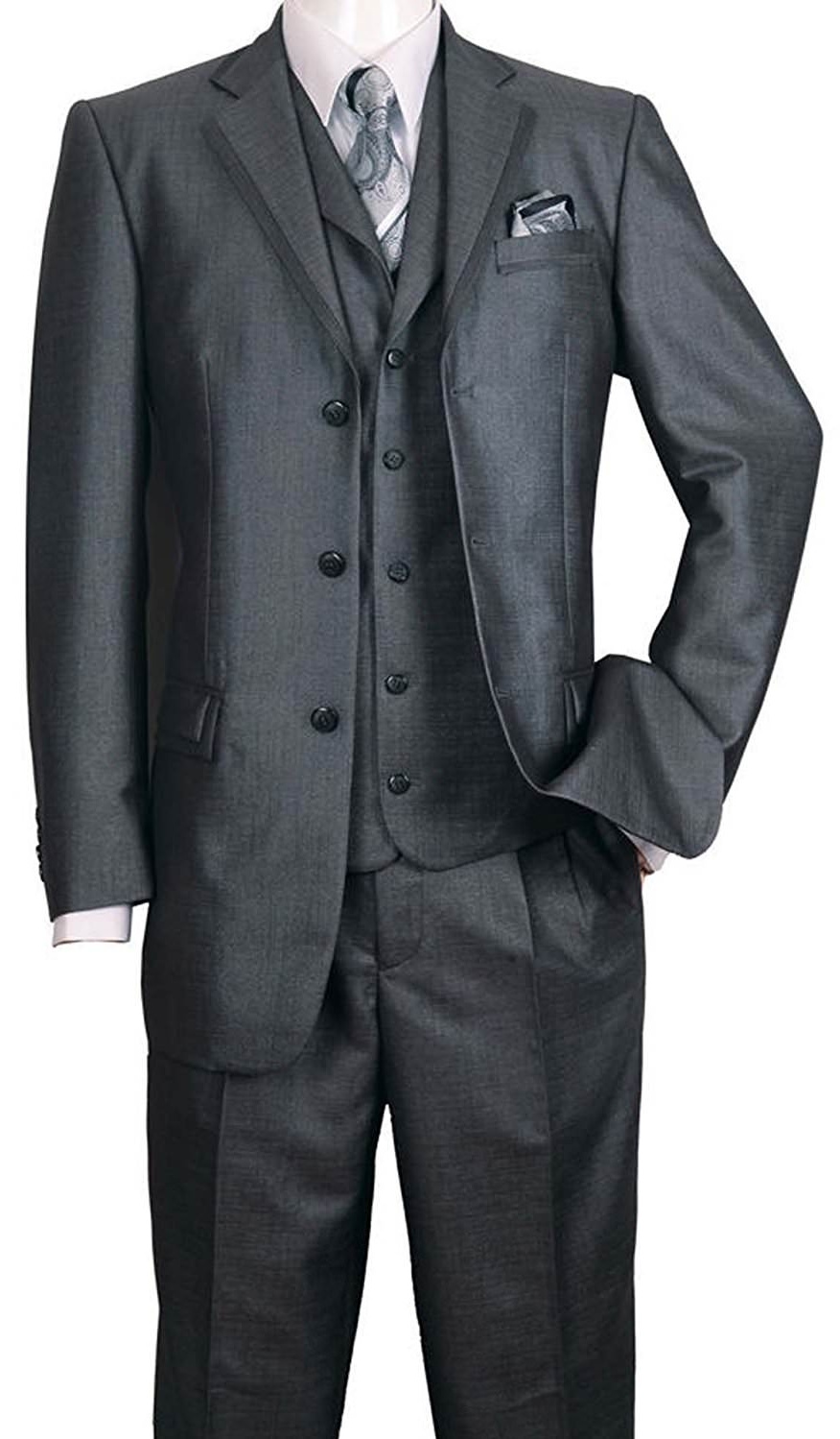 High Fashion Suit with Edged Notch Lapel