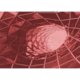thumbnail image 1 of Ahgly Company Machine Washable Indoor Rectangle Transitional Cranberry Red Area Rugs, 8' x 10', 1 of 7