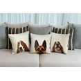 thumbnail image 7 of WIRESTER 18x18 inch Square Decorative Throw Sofa Pillow Cases, Black Tan German Shepherd Dog, 7 of 7