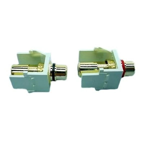 1 Pair Leviton 40830-A Almond Quickport Jacks
