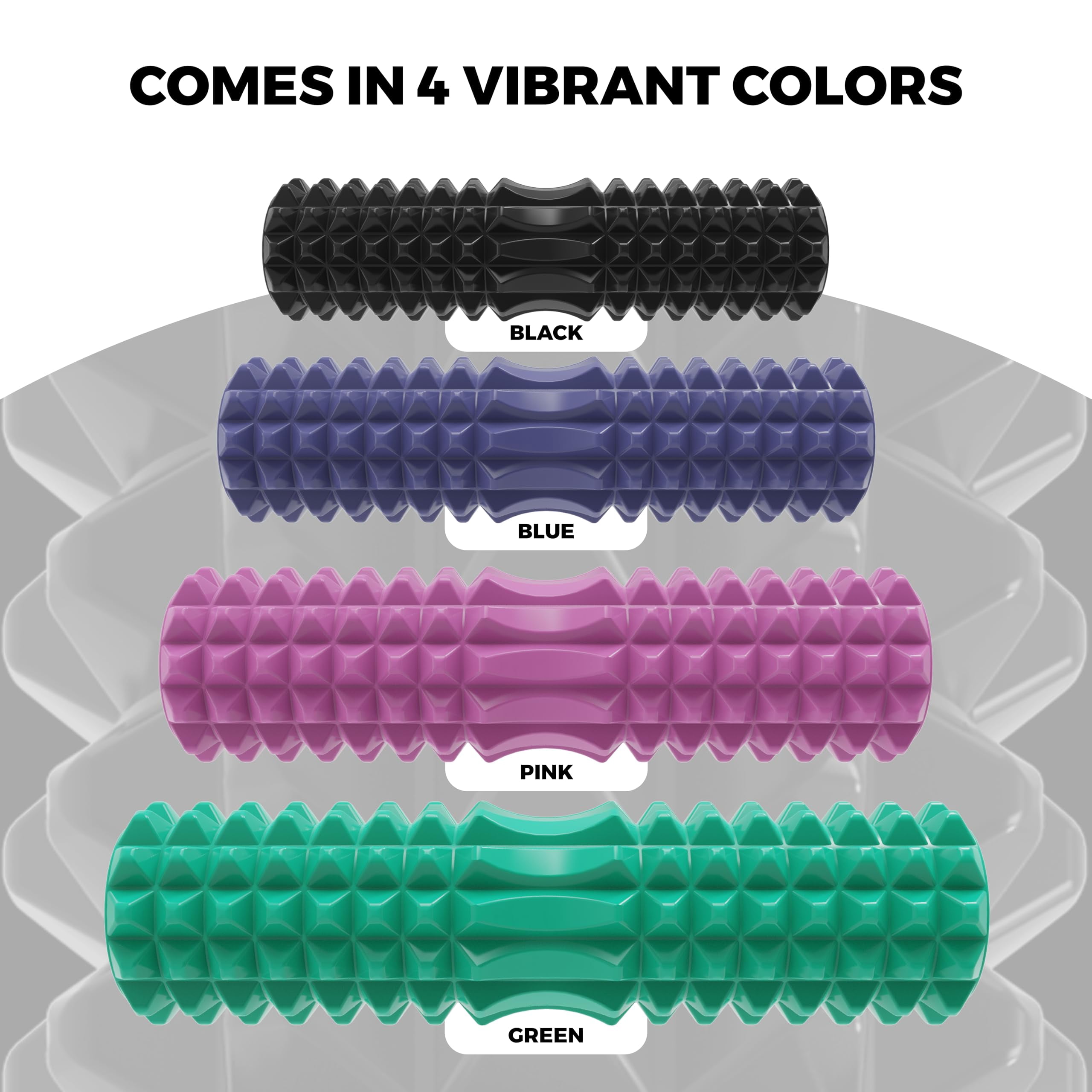 Nordic Lifting 5-Speed Vibrating Green EVA Foam Deep Tissue Massage Roller for Muscle Recovery