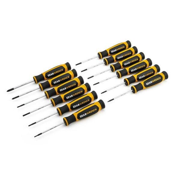 GearWrench 12 Pc. Phillips®/Slotted/Torx® Mini Dual Material Screwdriver Set