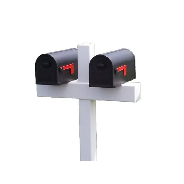 VinylDouble Mailbox Post