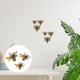 thumbnail image 4 of FELTECHELECTR 1 juego de pegatinas decorativas de pared de abejas, pegatinas tridimensionales de abejas de doble capa., 4 of 4