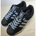 thumbnail image 3 of Ad-id-as Men's Black/Lite Grey/ White Suede/Leather Sneakers PWI 001001 Size 8.5, 3 of 6