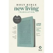 NLT Large Print Premium Value Thinline Bible, Filament-Enabled Edition (Leatherlike, Eucalyptus Teal) (Other)(Large Print)