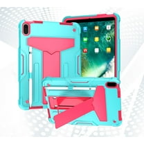 EpicGadget Case for iPad 10th Generation 10.9 Inch 2022 Released - Heavy Duty Rugged Hybrid Case with Kickstand Pencil Holder Cover Case (Teal/Pink)