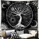 thumbnail image 1 of Tapiz de árbol de la vida, tapiz blanco y negro, tapiz espacial de galaxia, tapiz estético negro, colgante de pared para dormitorio Xemadio WMPH-1834-2, 1 of 7