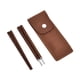 thumbnail image 3 of Palillos de viaje portátiles, cubiertos de viaje plegables con bolsa de transporte, utensilios para exteriores para picnic, mochileros, camping,, 3 of 9