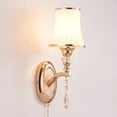 thumbnail image 2 of Nordic Wall Lamp with Switch Living Room Bedroom Bedside Modern Simple Led Indoor Wall Lights Glass Shade Decor Miroir Mural, 2 of 6