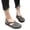 Gray, variant on Sandals for Women Under $10 Summer Round-toe Frosted Suede Flat Solid Color Buckle Backspace Casual Sandals