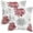 Burgundy Grey, variant on Throw Pillow Covers Decorative 20 X 20 Inches Pack of 2 Cozy Fleece Two-Tone Blooming Flowers Decorative Cushion Cases for Couch Bed Sofa Farmhouse Decoration Burgundy Grey