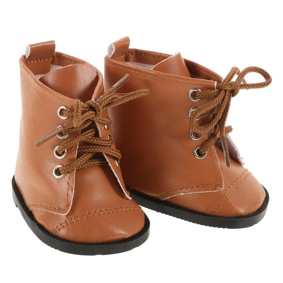 Soimiss 1 Pair Doll Accessories Boots Fashion Style PU Chocolate for Doll Fashion