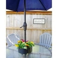 thumbnail image 4 of AuldHome Design Umbrella Planter for Patio Table w/ Umbrella Hole (Black), Enamelware Half-Circle Planter Pots, 4 of 9