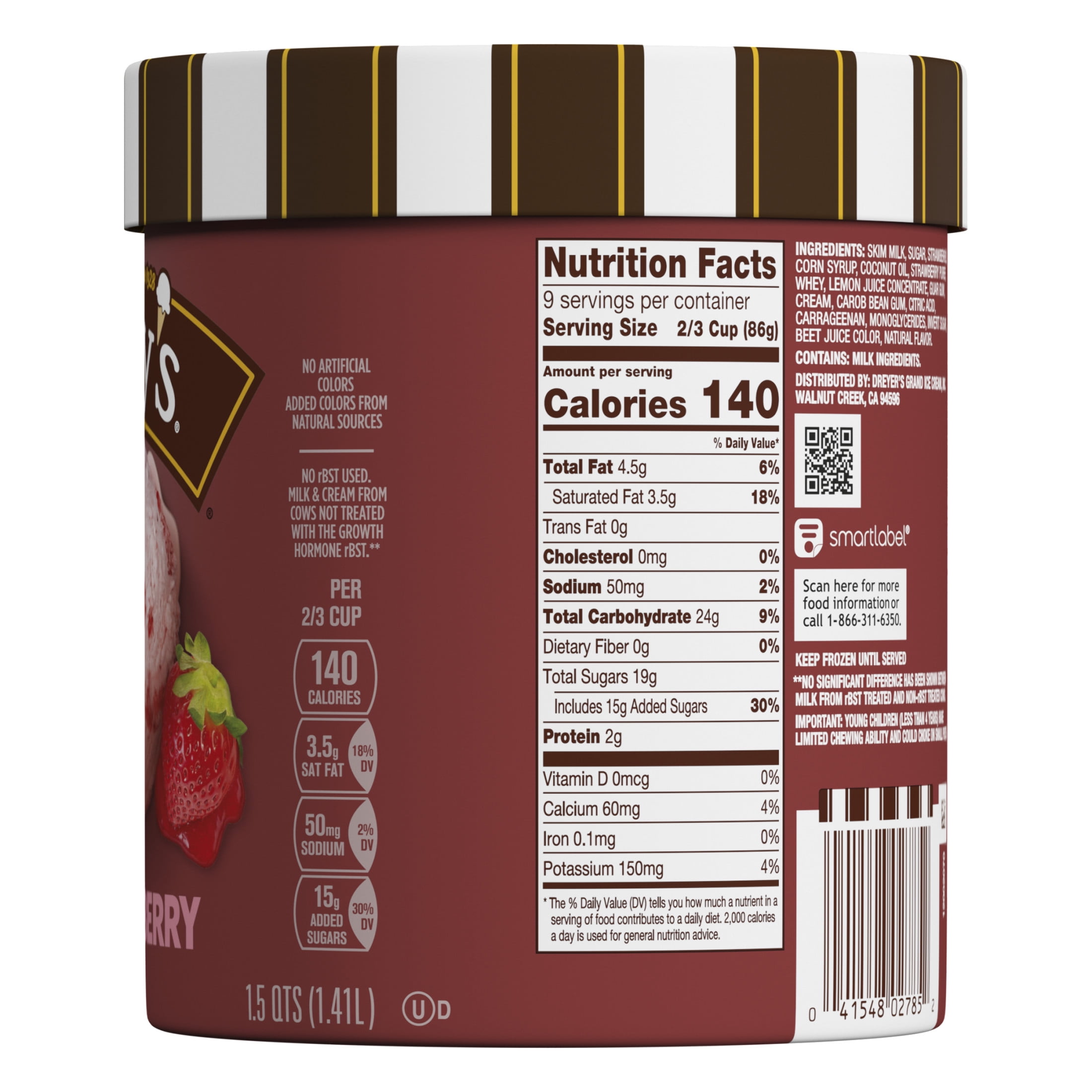 Edy’s/Dreyer’s Strawberry, 1.5 Qt