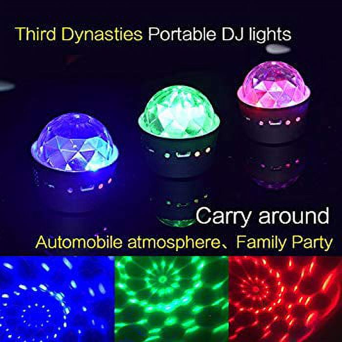 Mini Disco Ball Light Battery Operated, Sound Activated Multi