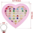 thumbnail image 4 of ZECAT 36 pcs Little Girl Adjustable Rhinestone Gem Rings in Box, Children Kids Jewelry Rings Set with Heart Shape Display Case, Girl Pretend Play and Dress up Rings for Kids, 4 of 7