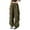 Green, variant on Hpapadks Women's Pants Wide Leg Solid Baggy Cargo Pant with Drawstring Hop Streetwear Slacks for Women Black XXXXL