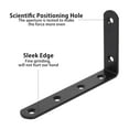 thumbnail image 2 of 4Pcs L Shaped Angle Shelf Bracket Heavy Duty Cast Iron Wall Mounted Support, 2 of 9