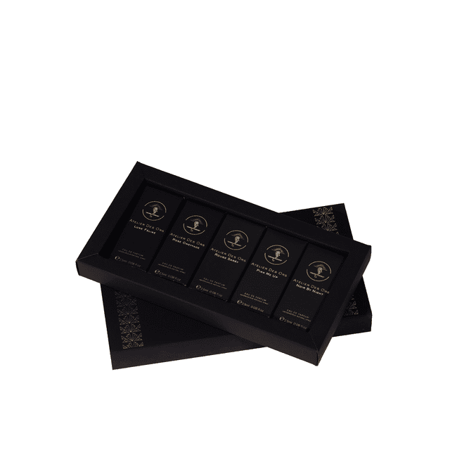 Set de muestras de perfume Atelier Des Ors negro