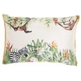 thumbnail image 1 of homeroots home decor 385944 Multicolor Jungle Art Lumbar Pillow, 1 of 1