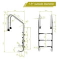 thumbnail image 5 of Swimming Pool Ladder, 3-Step Heavy Duty Stainless Steel Pool Stair w/Non-Slip Steps, Easy to Install, Pool Ladder for Inground Pools, Gym & Water Park, 265 LBS Weight Capacity, 5 of 9