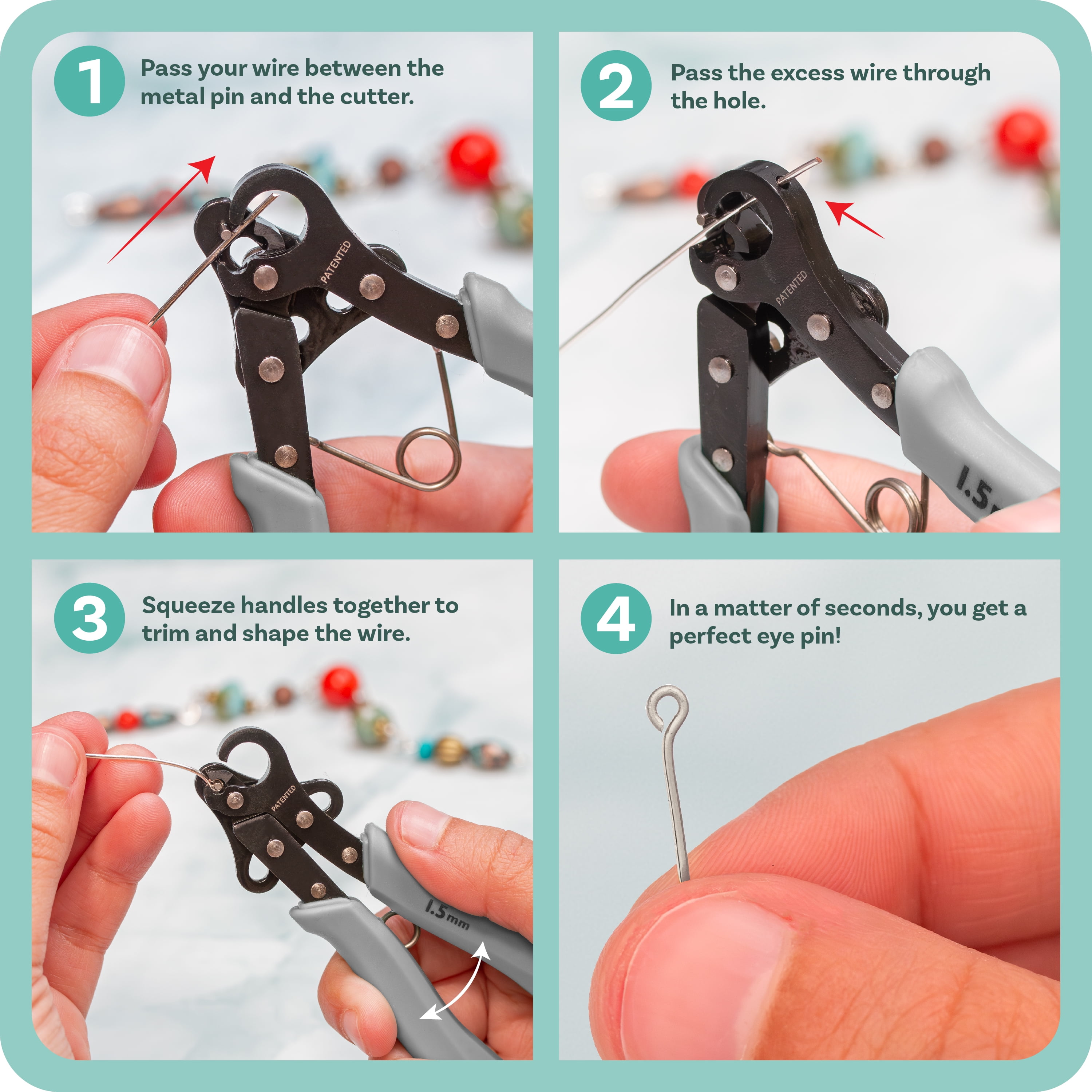Beadsmith One Step Looper Jewelry Making Tool 1.5mm 2.25mm