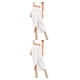 thumbnail image 2 of Guardurnaity de mujer, informal, de otoño, fácil de combinar, plisada, para oficina en casa, para viajar, para chicas, faldas para mujer, XL, XL Blanco 2Conjunto, 2 of 6