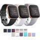 thumbnail image 1 of Pack 3 Soft Silicone Bands For Fitbit Versa 2 / Fitbit Versa / Fitbit Versa Lite Classic Adjustable Sport Bands For Women Men Small Large(without Trac, 1 of 4