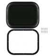 thumbnail image 2 of Semme RV Fixed Window, High Strength Aluminum Alloy Frame With Tempered Glass Round Corner, Black, Suitable For Trailer, RV, Construction Vehicle, 2 of 7