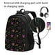 thumbnail image 2 of Easygdp Heart and Stars Mochila para Laptop de Viaje con Puerto USB, Mochila para Laptop con Puerto de Carga USB para Mujeres y Hombres, 2 of 7