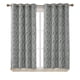 thumbnail image 1 of Cortinas Deconovo con aislamiento térmico, ojales y estampado de pintura, paneles opacos con triple capa blanca para dormitorio, gris, 2 paneles de 132 x 137 cm, 1 of 8
