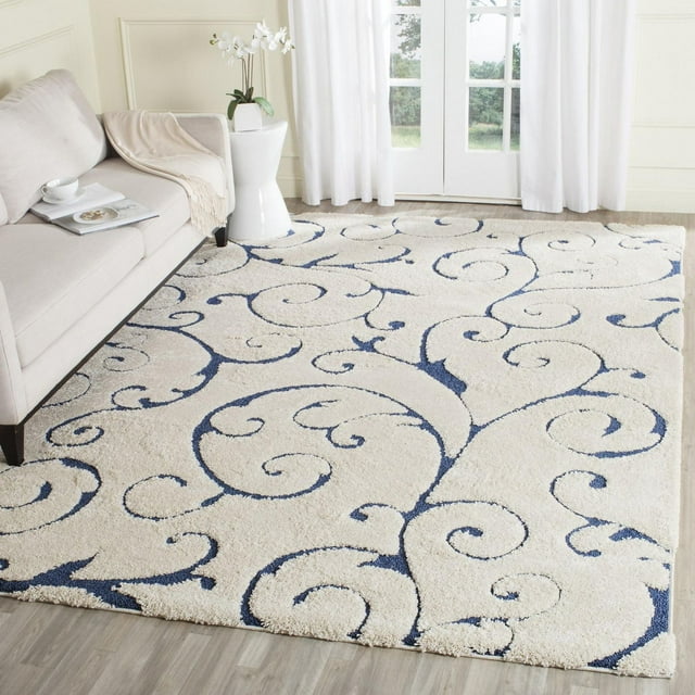 SAFAVIEH Florida Douglas Floral Vines Shag Area Rug